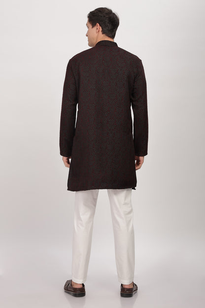 The Midnight Weave Kurta