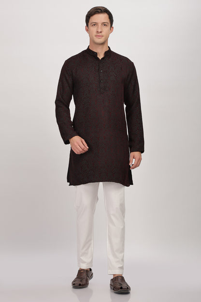 The Midnight Weave Kurta
