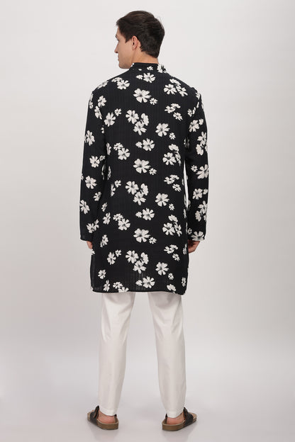 The Midnight Bloom Kurta