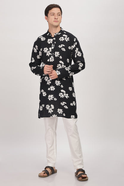 The Midnight Bloom Kurta