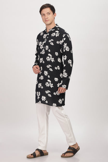 The Midnight Bloom Kurta