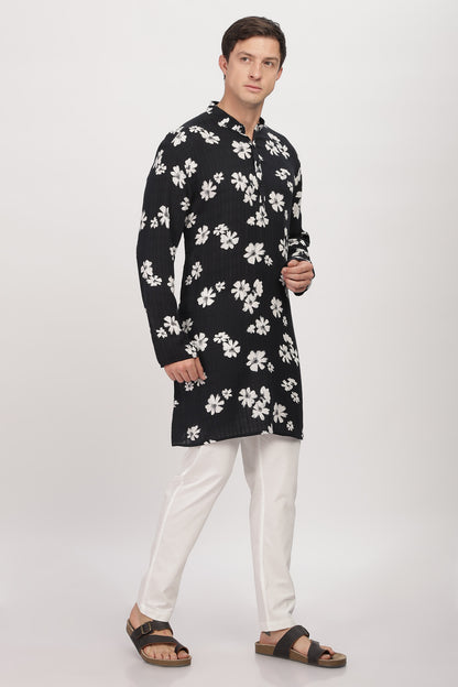 The Midnight Bloom Kurta