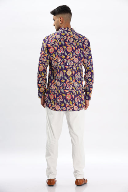 The Indigo Bloom Kurta