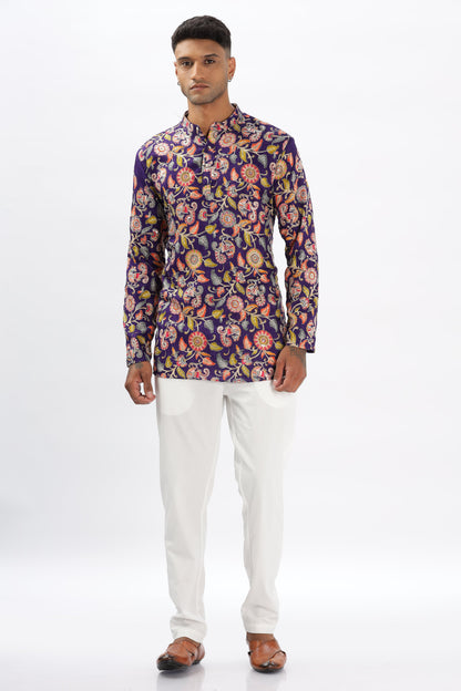The Indigo Bloom Kurta