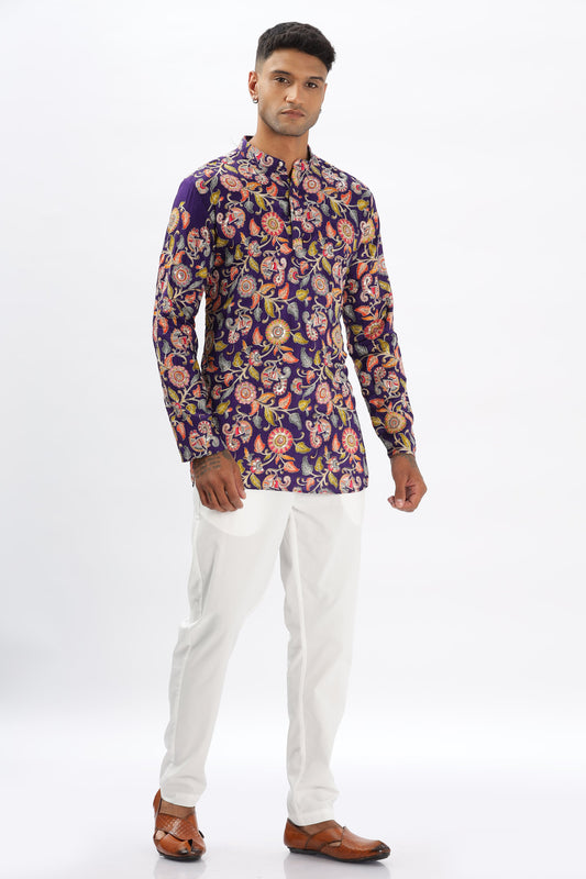 The Indigo Bloom Kurta