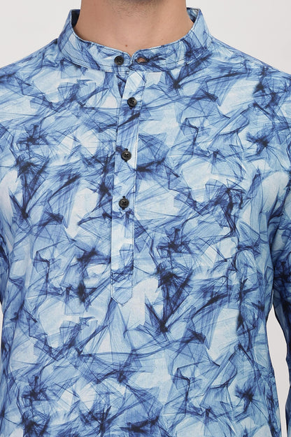 The Indigo Drift Kurta