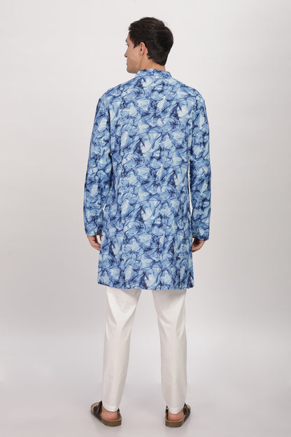 The Indigo Drift Kurta