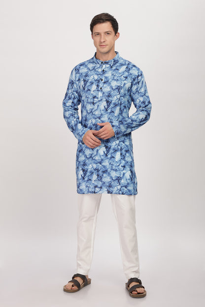 The Indigo Drift Kurta