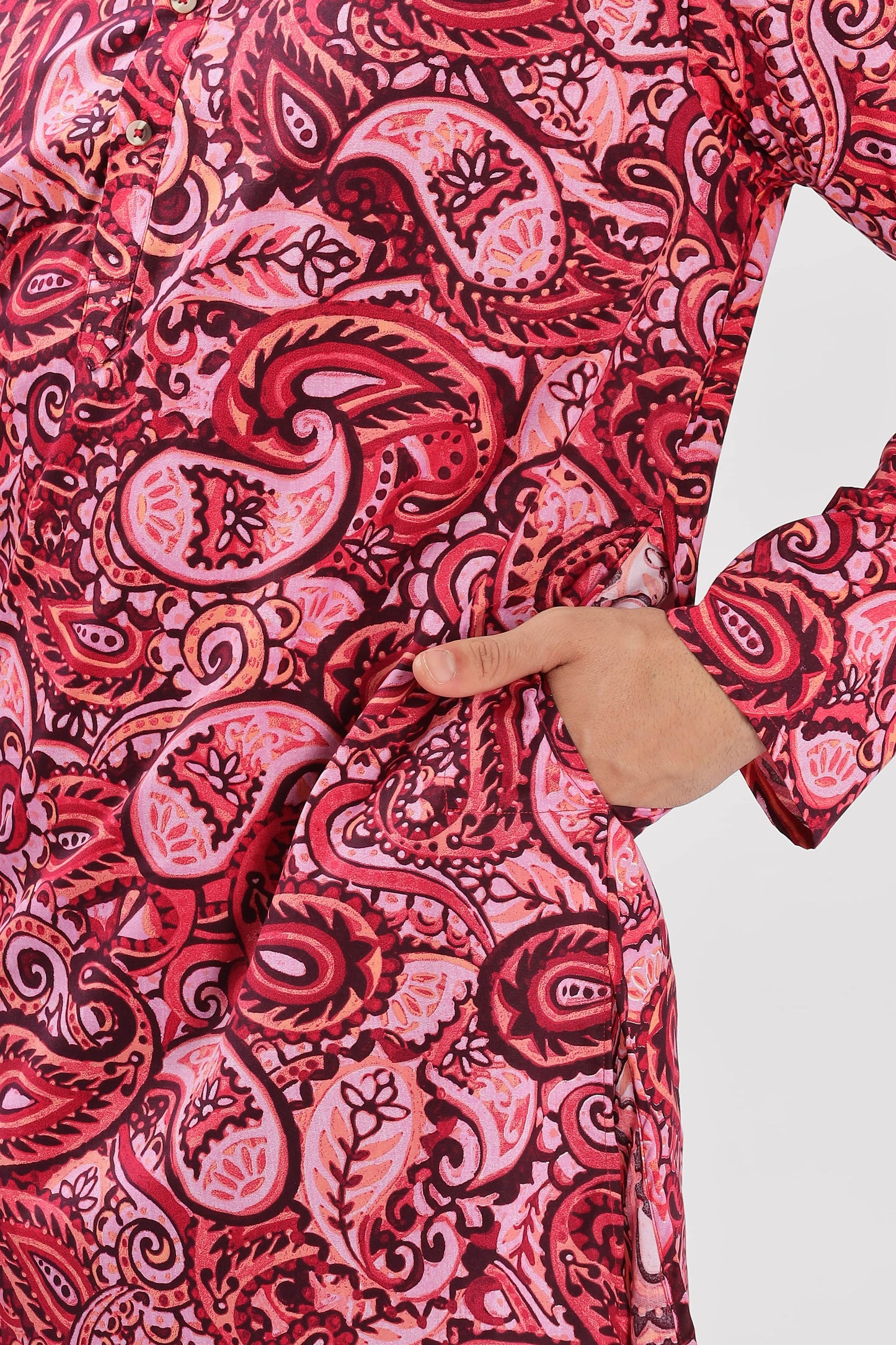 The Redline Paisley Kurta