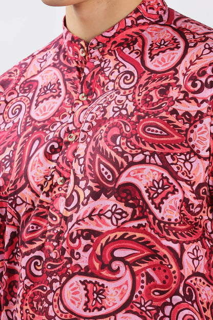 The Redline Paisley Kurta