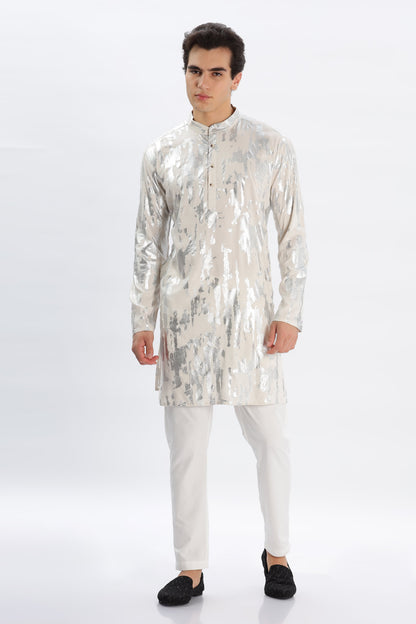 The Silver Grain Kurta