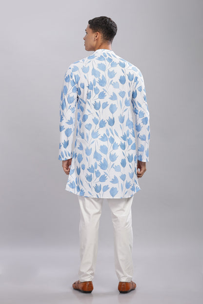 The Blue Bloom Kurta